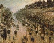 Camille Pissarro The Boulevard Montmartre on a Winter Morning USA oil painting artist